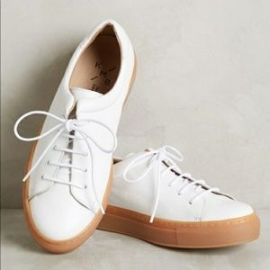 Anthropologie KMB Dion white leather sneakers 40/9